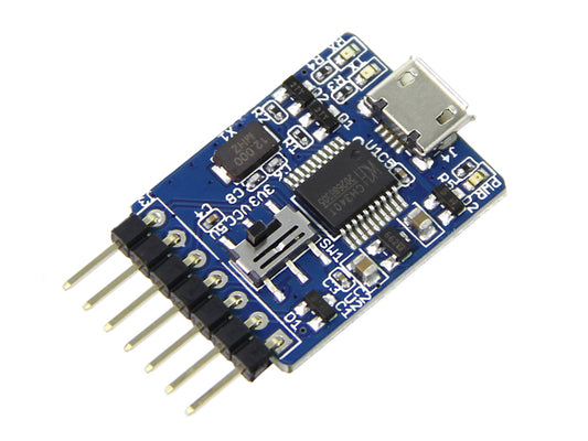 USB to UART Serial Adapter CH340, 5V and 3.3V Selectable, for Arduino, ESP8266, ESP32, STM32 and Raspberry Pi Console