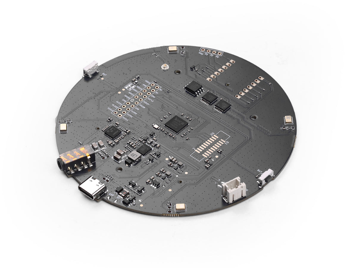 ReSpeaker XVF3800 USB 4-Mic Array – XMOS AI Far-Field Microphone with Echo Cancellation, Beamforming and 360° Direction of Arrival
