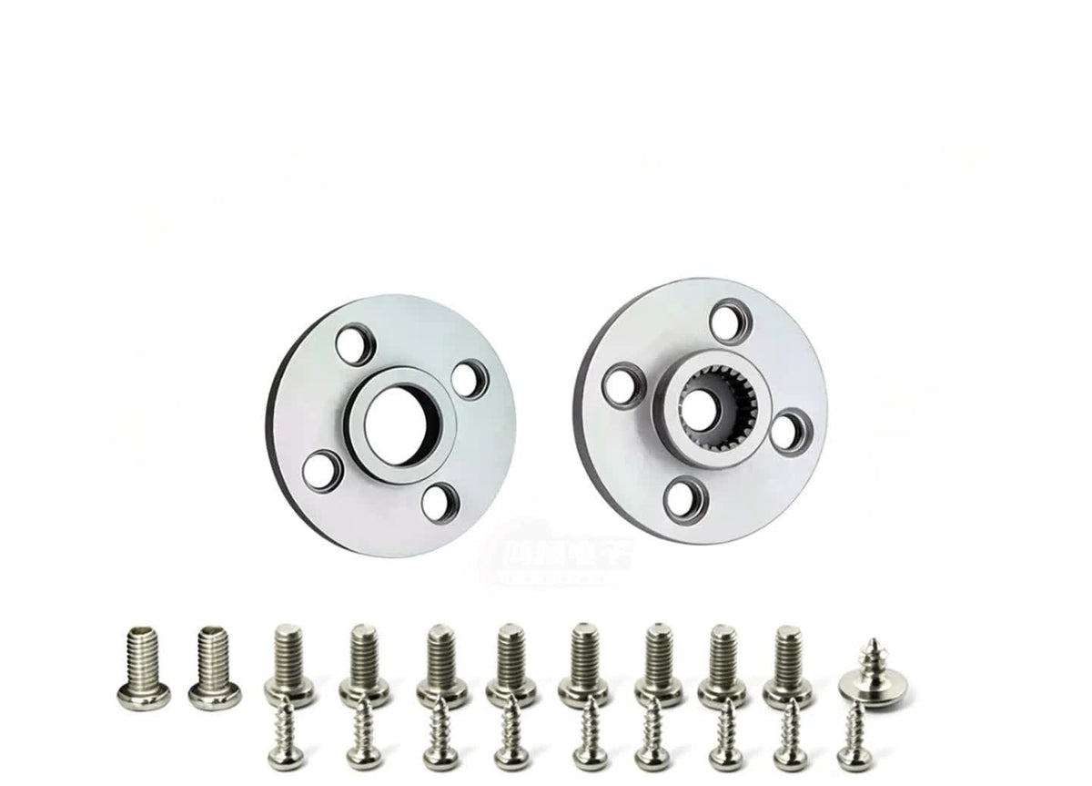 Feetech STS3215 Metal Servo Horns 25T, 6061 Aluminium Main + Rear Horn Set and 25T Arms, with Screws