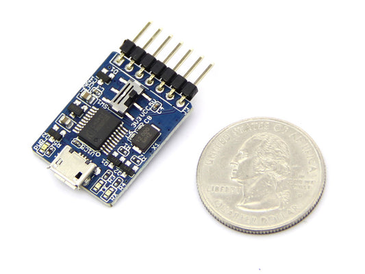 USB to UART Serial Adapter CH340, 5V and 3.3V Selectable, for Arduino, ESP8266, ESP32, STM32 and Raspberry Pi Console