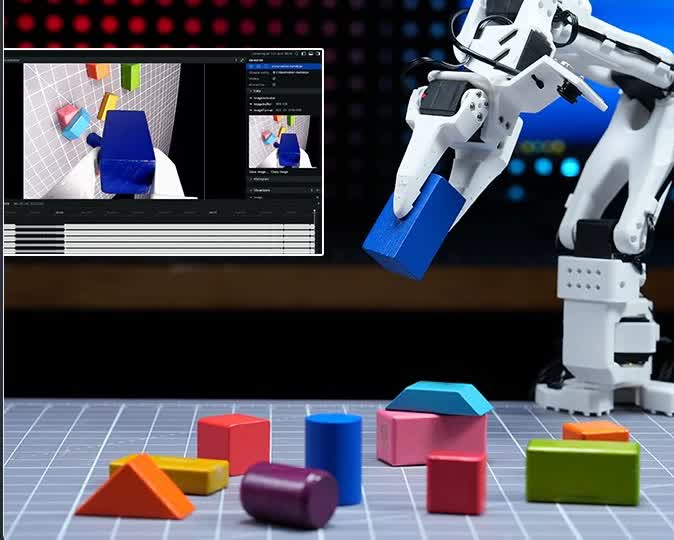 SO-ARM101 Robot Arm Kit for Hugging Face LeRobot, 6-Axis Leader + Follower Arms, 30 kg·cm Bus Servos, Dual Cameras (Hiwonder)